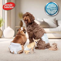 Simple Solution Male Dog Diapers, Disposable Belly Bands, M - Medium / 12 - image 3