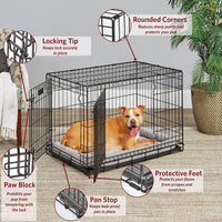 LifeStages by MidWest 36-Inch Double Door Crate, M-L Breeds - Double Door / Fits 36-inch Crate - image 4