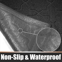 Yimobra Cat Litter Mat, 47"x36" Litter Box Mat with Litter Lock Mesh, Soft Cat Litter Mat Litter Trapping Mat, Easy to Clean, Non-Slip, Water Resistant, Litter Free Floors, Black