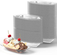 Super Fun Recyclable Banana Split Boats 50Pk. Best Long 12Oz - 250 Pack / 8 Oz