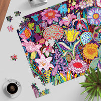 1000 Piece Puzzles for Adults, Premium Magic Book Jigsaw Puzzle – Fun for Kids & Family - Floral Flower - image 4