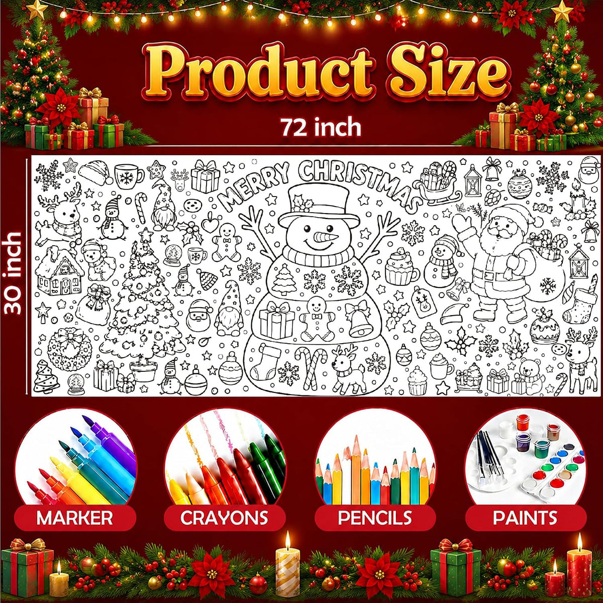 OHOME Halloween Crafts for Kids - Christmas coloring - image 3