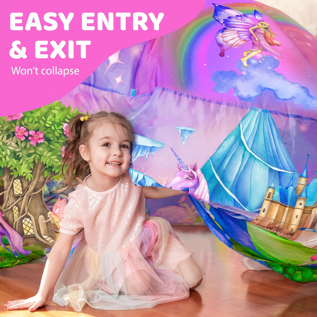 W&O Space Explorer Inflatable Fort with Lights & Sound - Enchanted Aerodome - image 4