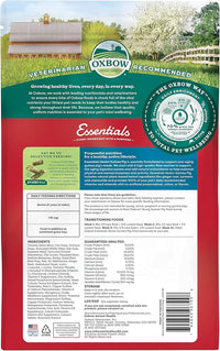 Oxbow Essentials Guinea Pig Food, Senior, Made Alfalfa for Guinea Pig, Pet Food Pellets with Vitamin C, Small Animal Pet Products, Made in USA, High Fiber, 4 lb. Bag