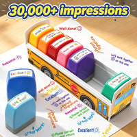 Teacher Stamps for Grading Classroom - School Bus Stamp - image 2