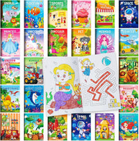 BenLouis Mini Coloring Books Bulk for Kids Ages 4-8-12 （24pcs Classic） – Fun for Kids & Family - 24 / Assorted
