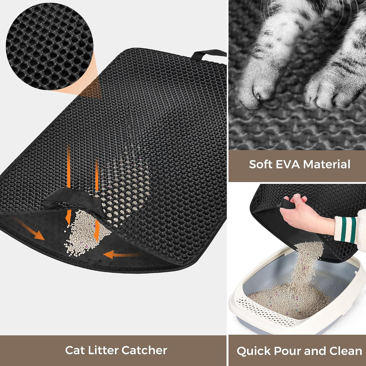 Large Cat Litter Box Enclosure - 30.3'' L X 18.2'' W X 20.5'' H / Brown - image 4
