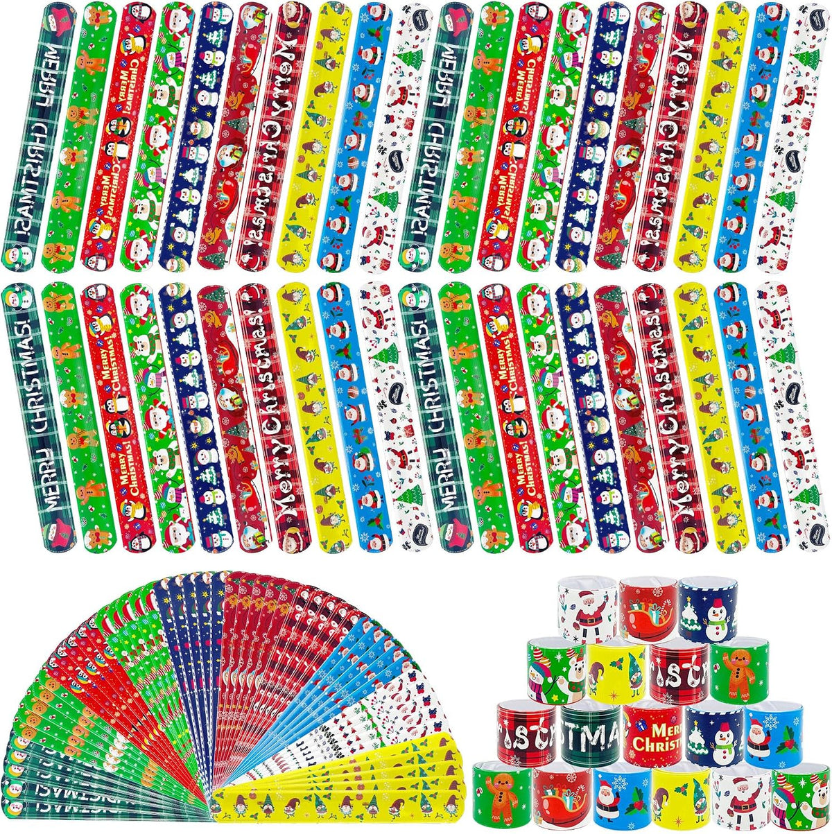 Junebrushs 56 fall Thanksgiving slap bracelets with turkey, pumpkin and leaf designs - view 5