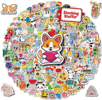 win4pdlay 200 waterproof vinyl stickers for kids with cute kawaii designs for water bottles - view 4