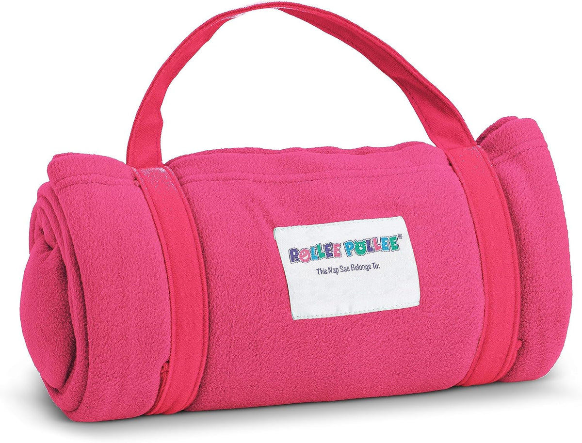 ROLLEE POLLEE Nap Sac Roll Up Napping Blanket with Attached Pillow - Pink - image 3