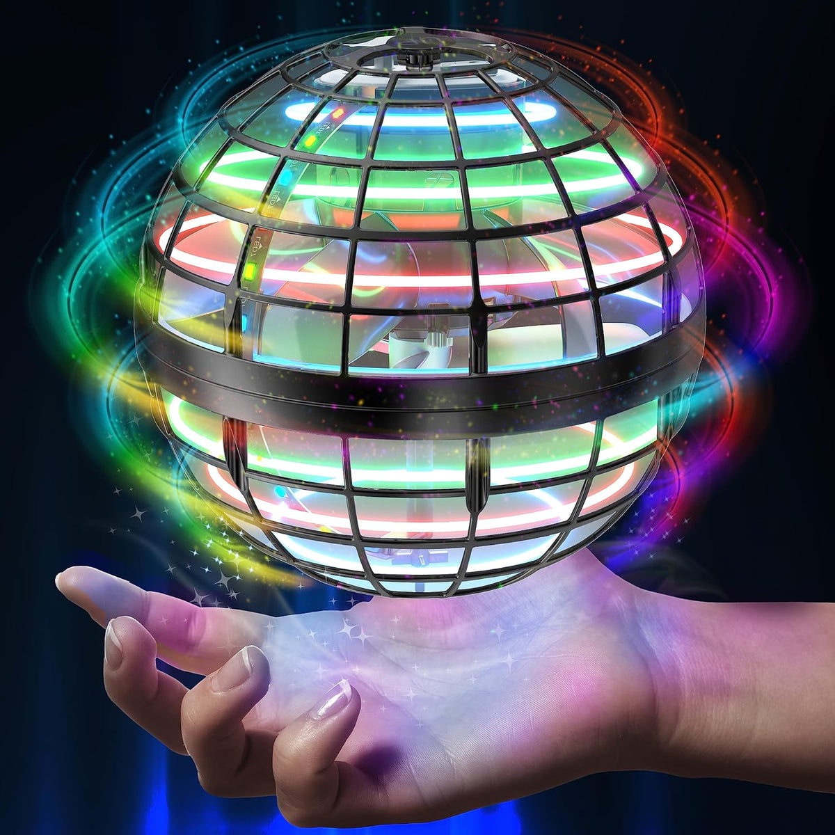 AMERFIST Flying Orb Ball Toy - Black