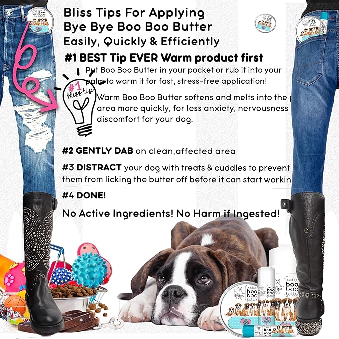 The Blissful Dog Boxer Boo Boo Butter, 16 oz.