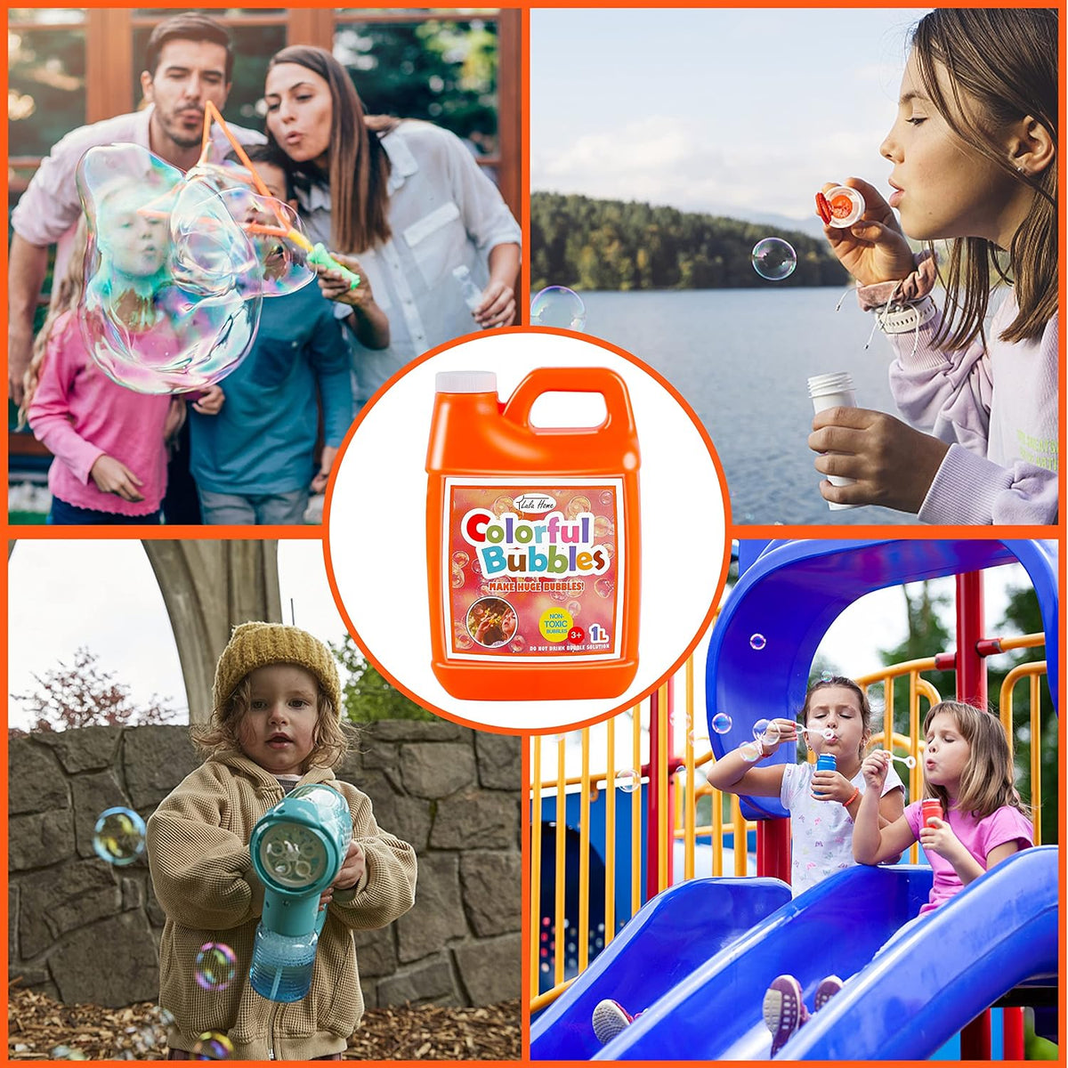 Lulu Home 33.8 OZ/1 L Concentrated Bubble Solution - Orange - image 4