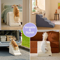 Lesure Dog Stairs for Small Dogs - Beige / 5-Step (H: 22.8IN) - image 2