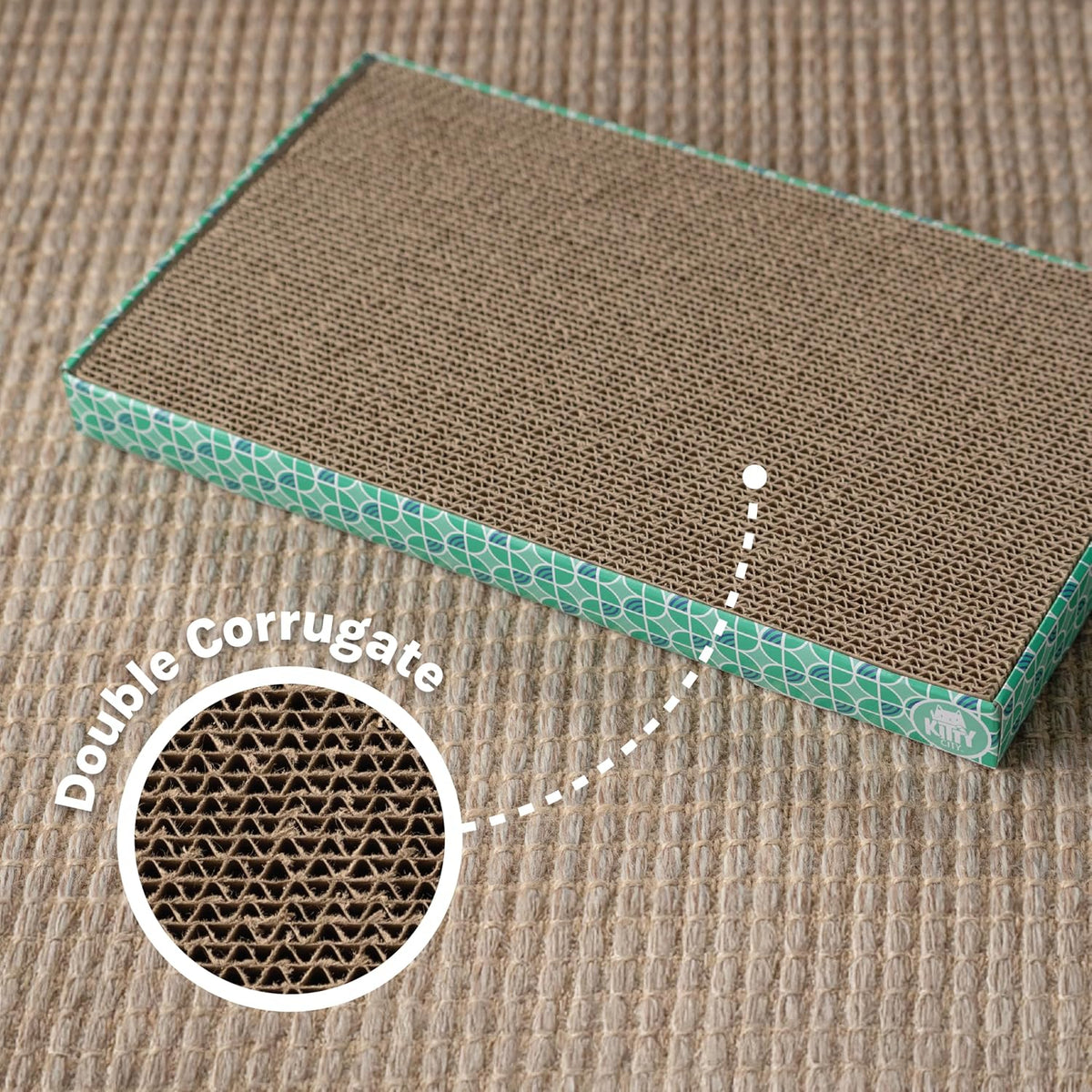 Kitty City XL 3-Pack Cat Scratcher Pads - Geometric / L 3-Pack - image 3