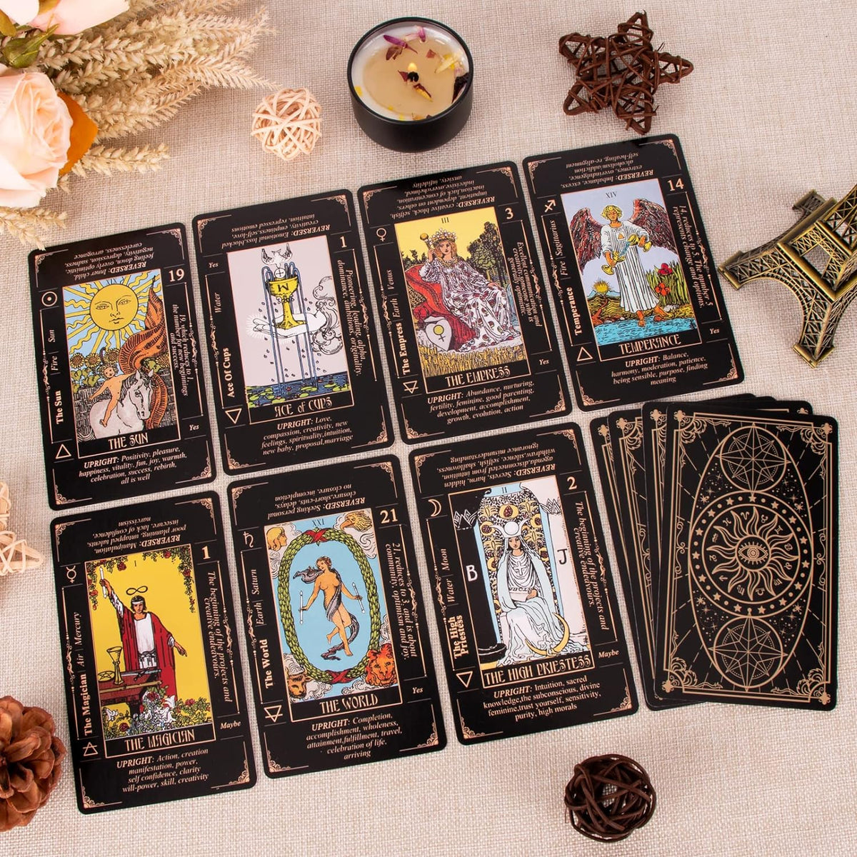 Tarot Cards for Beginners, Classic Tarot Deck with Meanings - image 3