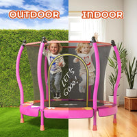 Happin 55’’ Trampoline for kids Safety Enclosure - Pink / Classic - image 4