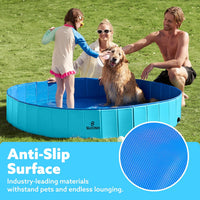 SLOOSH Foldable Dog Kiddie Pool - Blue / 71" x 12" - image 3
