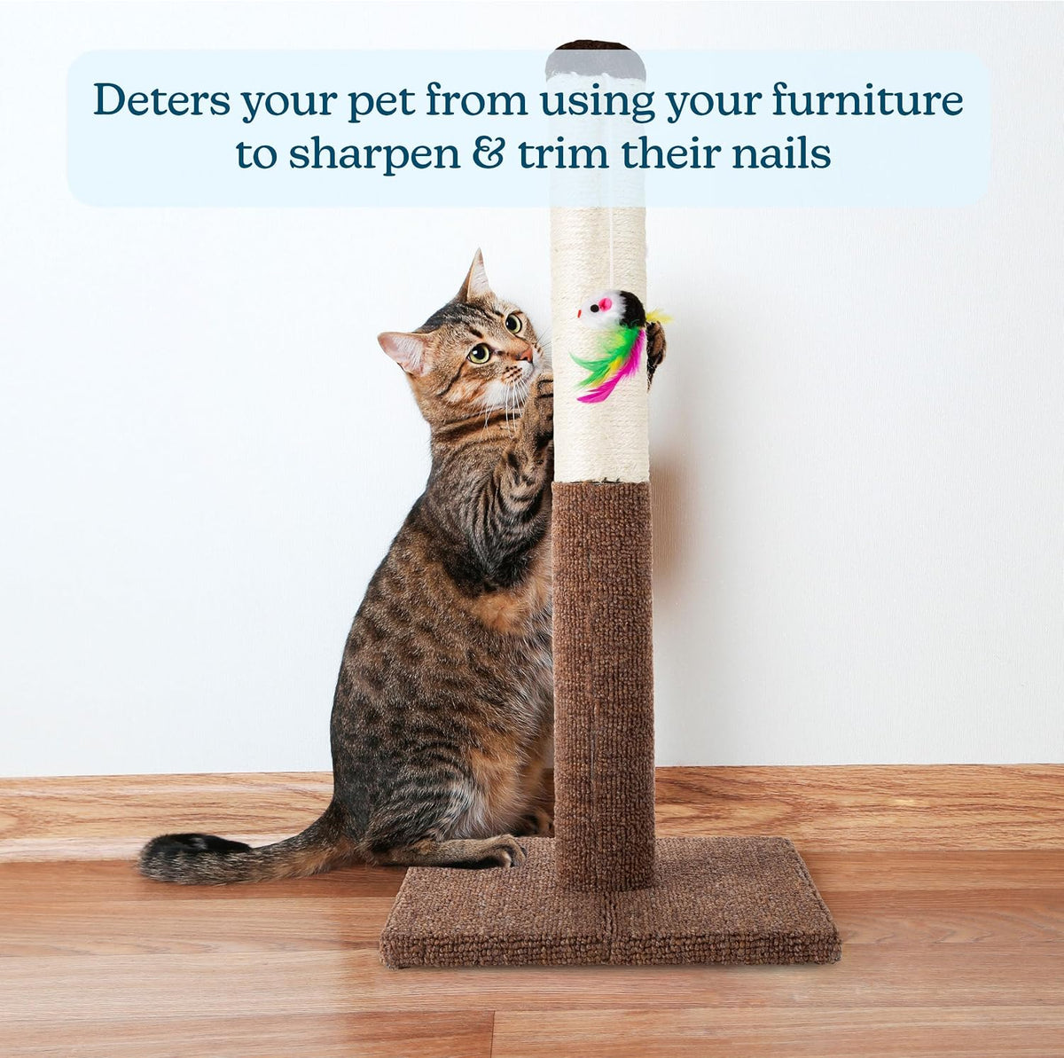 PETMAKER Cat Scratching Post - Brown - image 4