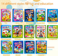 Cmaqpw 14-pack reusable water coloring books with refillable water pens - view 4