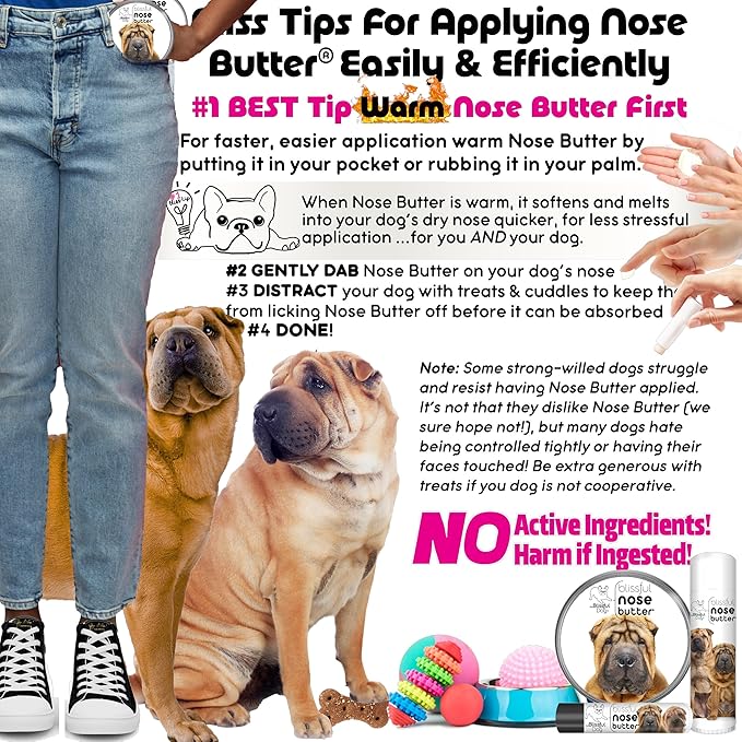 The Blissful Dog Chinese Shar-Pei Unscented Nose Butter, 16oz