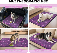 Washable Pee Pads for Dogs, Waterproof - Purple / 36"x41" (Pack of 2) - image 2