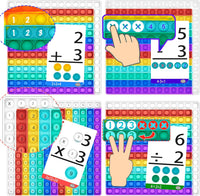COOVA Multiplication Chart Pop It, Multiplication Game Board - Math Flash Cards - image 2