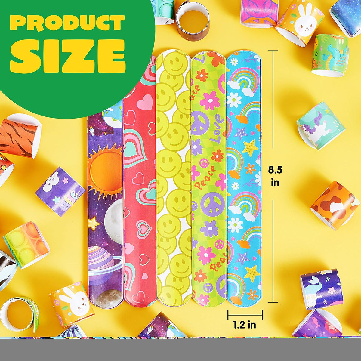 JOYIN 288 Pcs Slap Bracelets for Kids - 288 - image 3