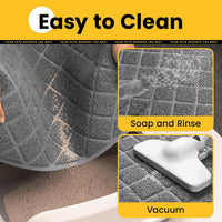 Conlun Cat Litter Mat Litter Trapping Mat - Grey / Small (24" x 17") x 2pack - image 2