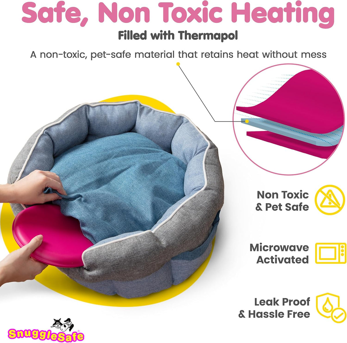 SnuggleSafe Microwave Heating Pad for Puppy, Dog, Cat - image 3