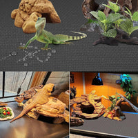 KABASI Reptile Substrate Liner Terrarium Carpet - 17.7x39.4 inch / Black - image 4