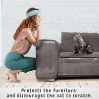Anti Cat Scratch Furniture Protector, Heavy-Duty - 12-Pack + 60 Pins - image 4