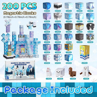 200PCS Magnetic Building Blocks Set - Snow Castle - image 2