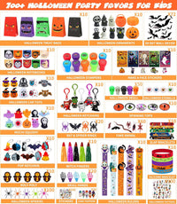 PLOUGVI 702PCS Halloween Party Favors Supplies Decorations - Halloween Party Favors - image 4
