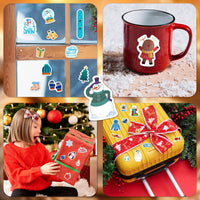 LINAYE 24 Sheets Happy Birthday Stickers, 730 Counts - Winter 24 Sheets - image 4