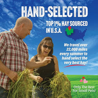 Small Pet Select 2nd Cutting Perfect Blend Timothy Hay Pet Food for Rabbits, Guinea Pigs, Chinchillas and Other Small Animals, Premium Natural Hay Grown in The US, 20 LB
