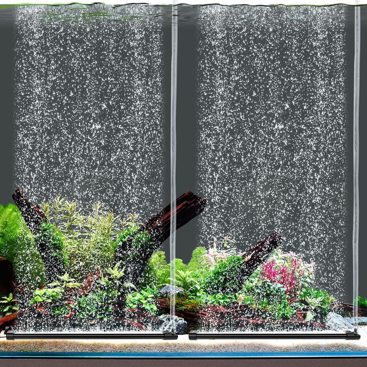hygger Aquarium Bubble Curtain Wall - 2-PACK 15.7-IN
