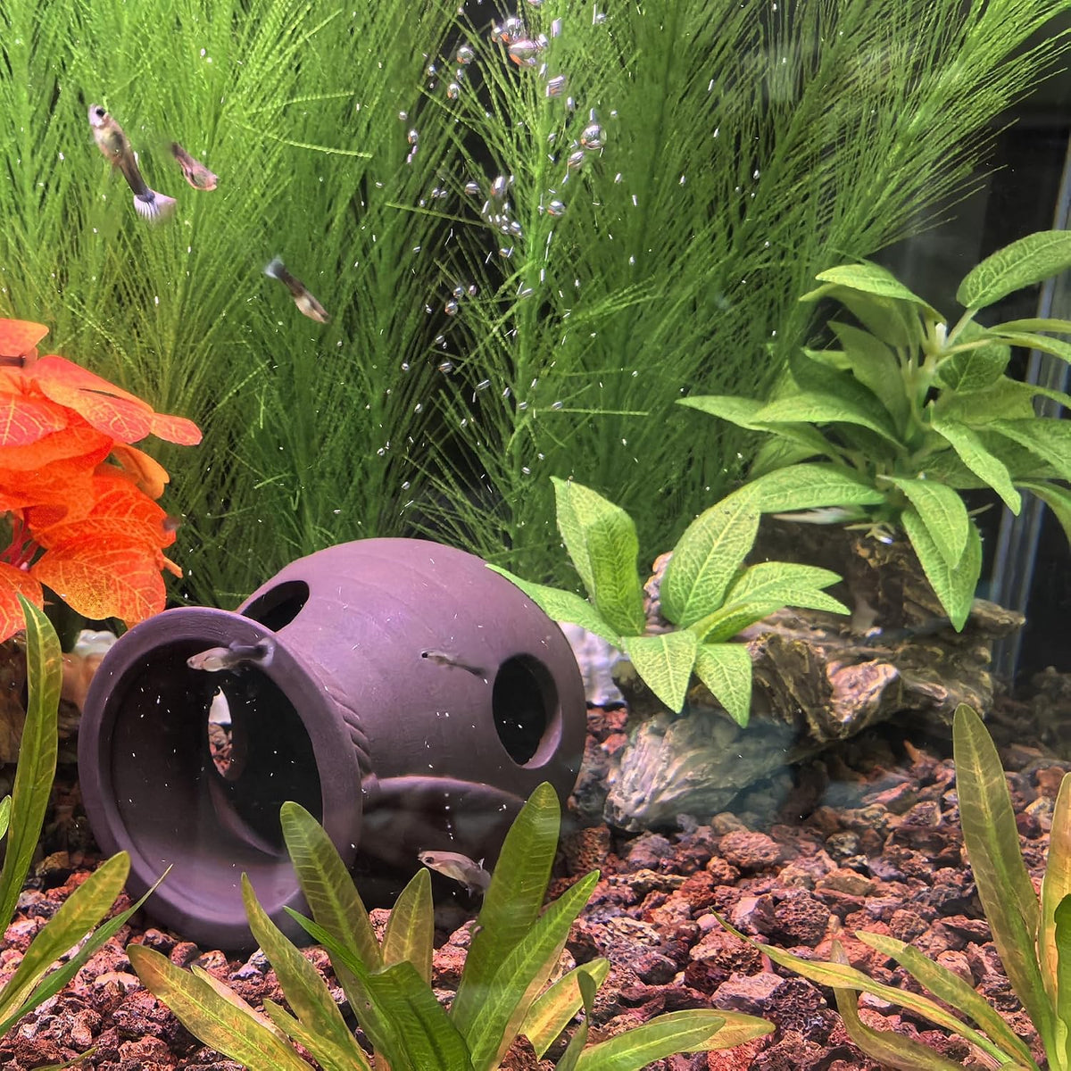 M2cbridge Artificial Fish Tank Plants Aquarium Plant Aquatic Water - 2pcs Big Green - image 4