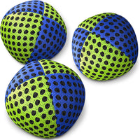 speevers Juggling Balls for Beginners and Professionals Set of 3 - Blue - Yellow / 2.5 oz