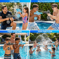 YRIOWMI black electric water gun with automatic squirt and multi-color LED lights - view 11