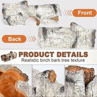 Reptile Hide Caves Simulation Tree Hideout, Hideout Shelter Sleep Cave is Decorated for Arboreal Reptile, Snake, Leopard Gecko, Lizard, Salamander, Hermit Crab Aquarium