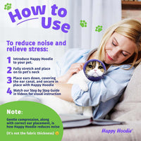 Happy Hoodie The Original Dog & Cat Calming Band for Noise & Anxiety - Extra Large / Black - image 3