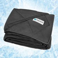 PetAmi Cooling Dog Blanket Lightweight for Small Pet Cat, 24x32 - Grey / Large (40x60)