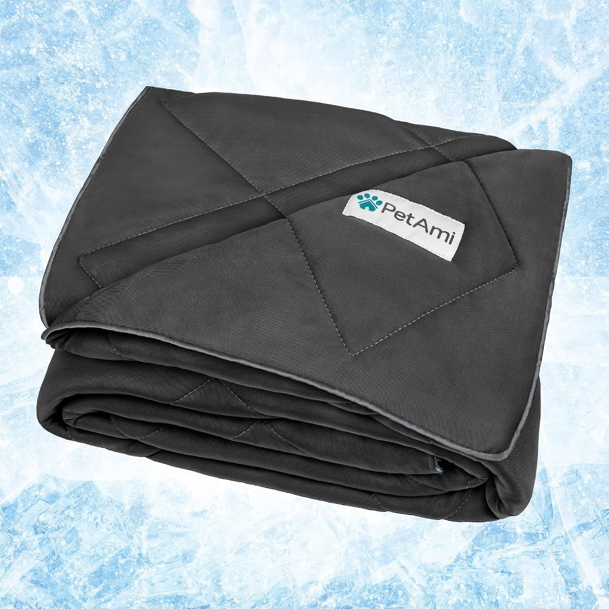 PetAmi Cooling Dog Blanket Lightweight for Small Pet Cat, 24x32 - Grey / Large (40x60)