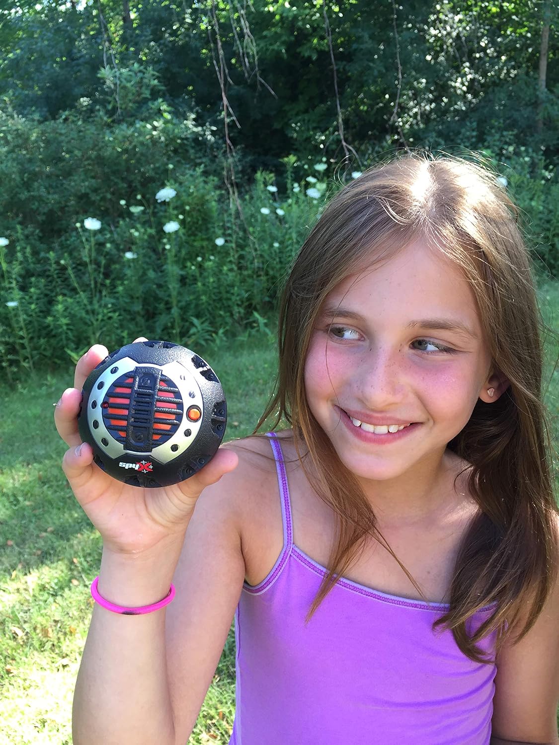 SpyX Roll-In Voice Bomb spy voice recorder toy ball with motion alarm and speaker grill - view 2