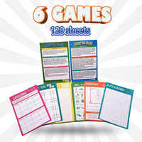 GRANDLMOON 5 Portable Travel Game Activities Pad On The Go Plane Trip - 6X4 - image 3