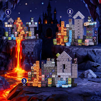 EWED 200 piece forest themed magnetic building blocks with trees, houses and figures - view 23
