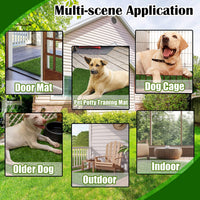 GLOBREEN 34" x 23" Fake Grass Pee Pad for Dogs Potty Training Turf - Green-01 / 39.4x31.5 Inch - image 3