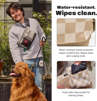 Cleverpup Walk & Train 2-in-1 Dog Walking Bag, Hands-Free - Heather Grey - image 2