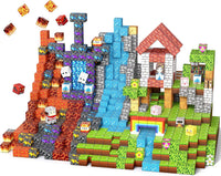 EWED 200 piece forest themed magnetic building blocks with trees, houses and figures - view 5